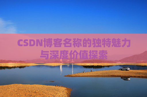 CSDN博客名称的独特魅力与深度价值探索